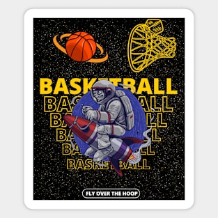 Vintage Retro Basketball Art Design Magnet